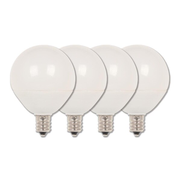 Westinghouse Bulb LED Dimmable 7W 120V G16.5 Glassobe 2700K Soft White E12 Candelabra, 4PK 4513120 - main